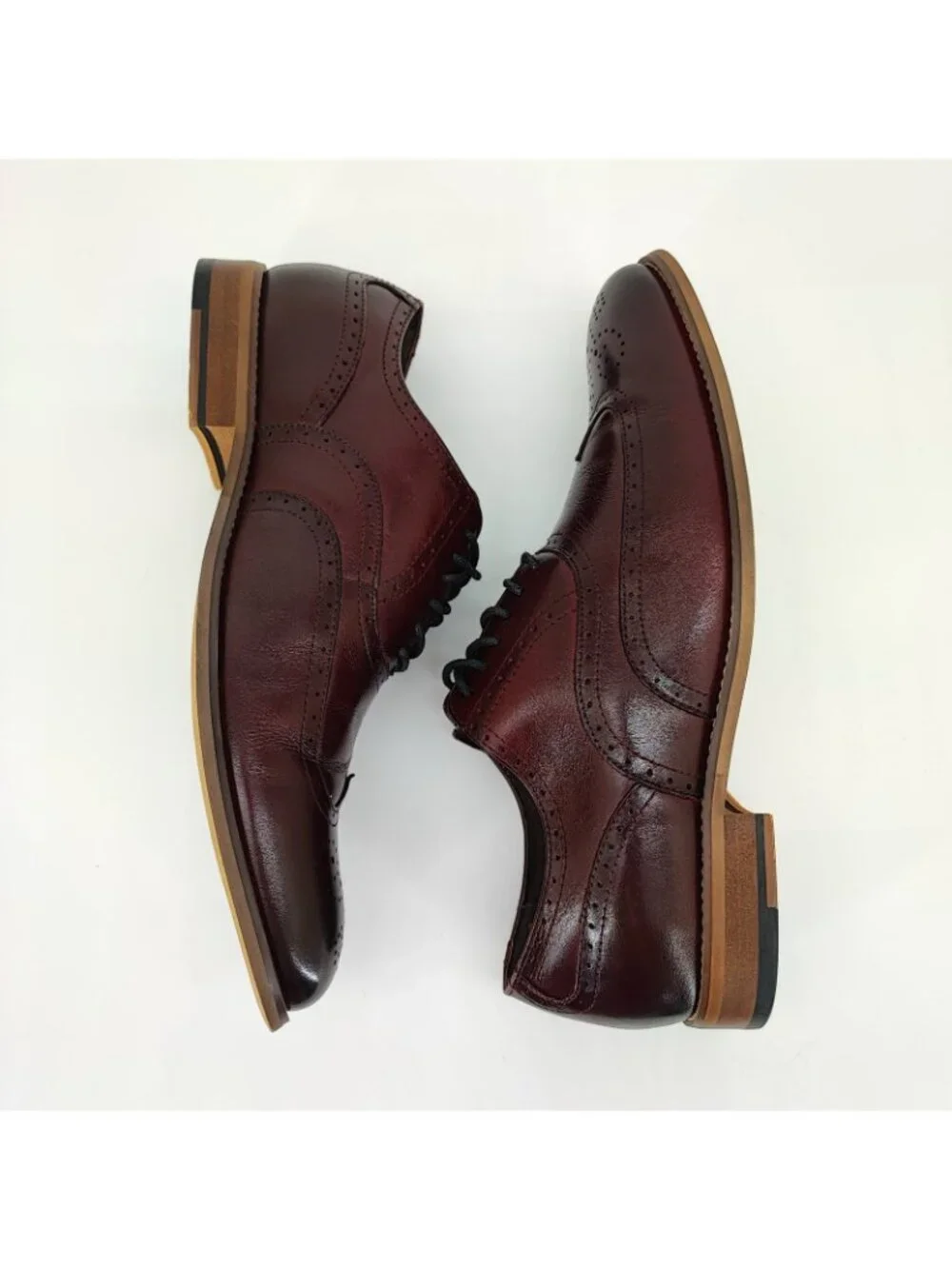 Stacy Adams Dunbar Wingtip Men's Size 9M Brown Leather Oxford Shoes 25064-601